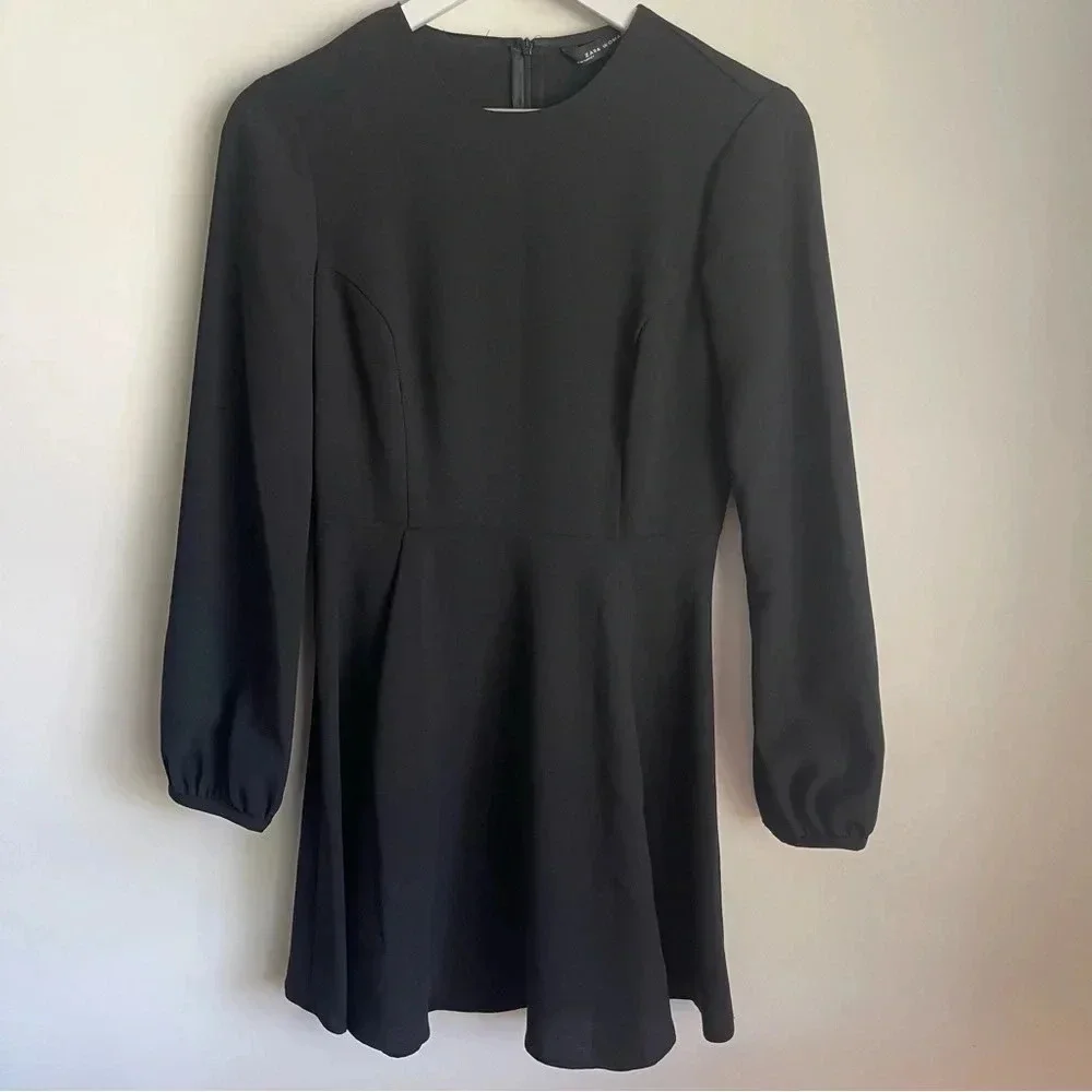Zara | Dresses | Zara Black Balloon Long Sleeve Fit And Flare Dress Size Xs | Poshmark Zara | Dresses | Zara Black Balloon Long Sleeve Fit And Flare Dress Size Xs | Poshmark